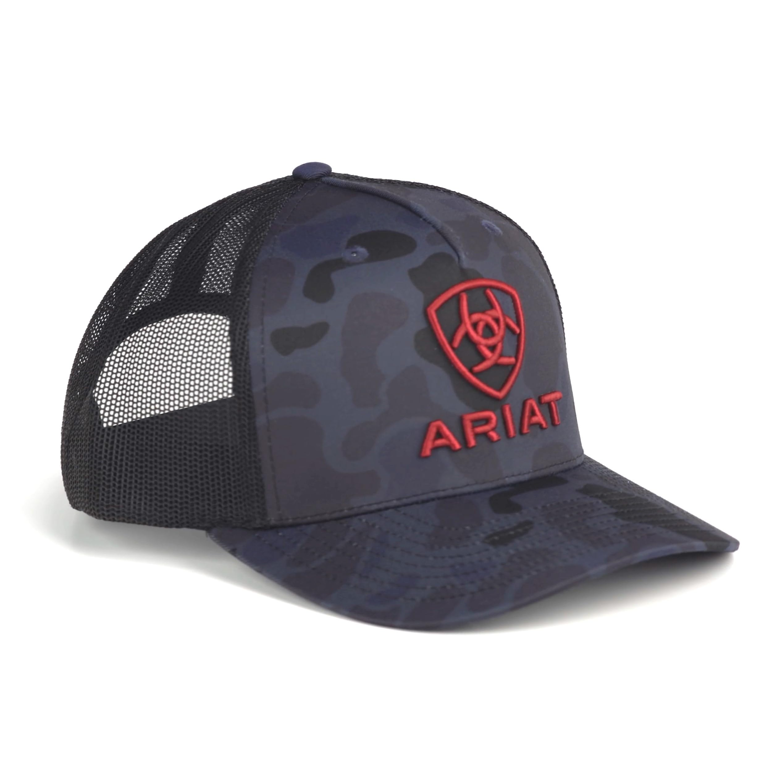 ARIAT Richardson 112 - Cappellino da camionista con logo ricamato 3D rosso