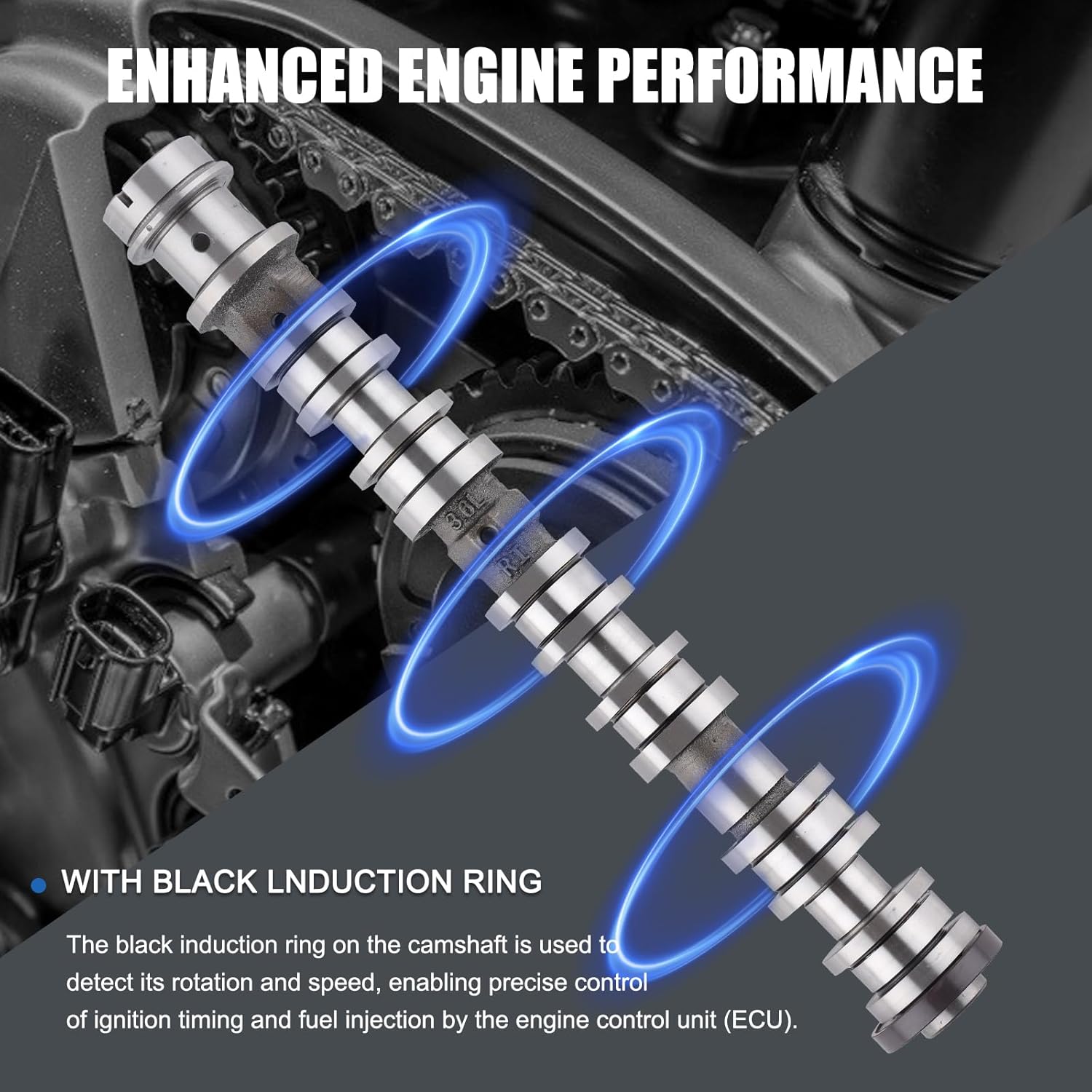5047913AA Right Intake Camshaft Fits for Dodge-Charger Journey Durango, for Chrysler-300, for Jeep-Wrangler Grand Cherokee 2016-2024 3.6L V6 Engine Camshaft 5047913AB, 5047913AC, 5047913AD