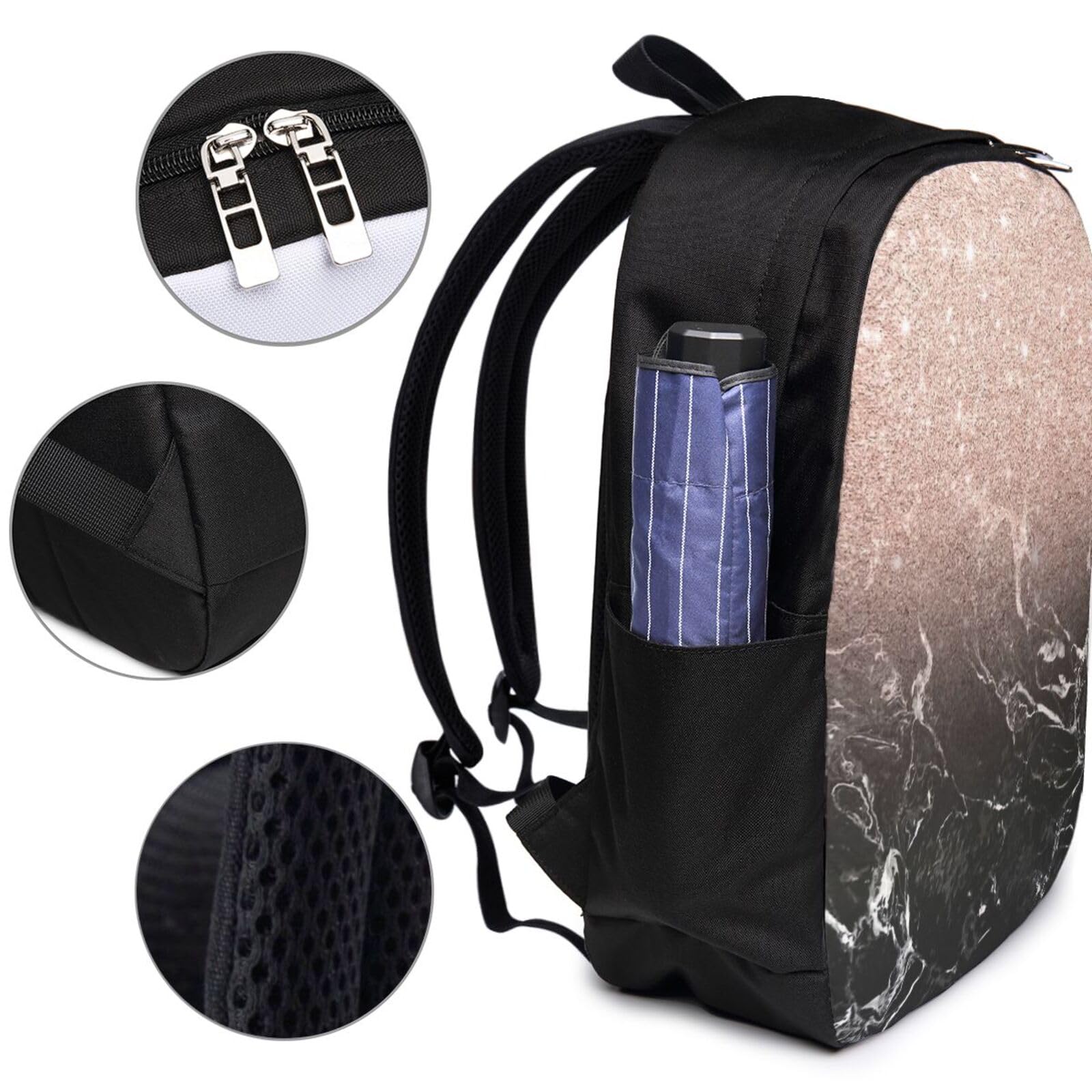 Borsa a tracolla per computer portatile da 13 a 15,6 pollici, con motivo farfalla blu, custodia protettiva per il trasporto con tasca