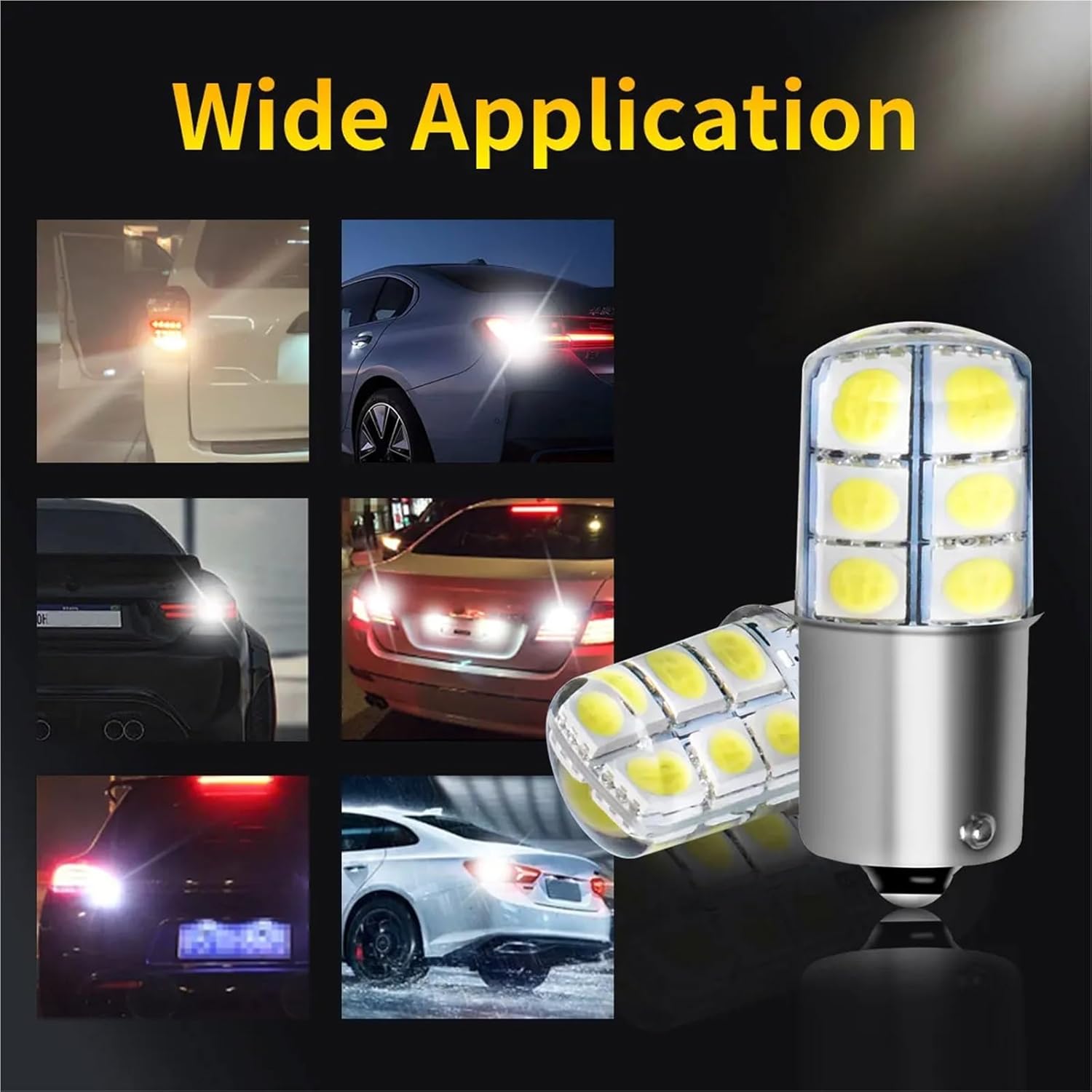 Super Bright 1156 ba15s p21w 1157 bay15d p21/5w LED 5050 Silicone Lens 12SMD S25 G18 12V for Car Brake Reverse Lights(2pcs 1157 bay15d)
