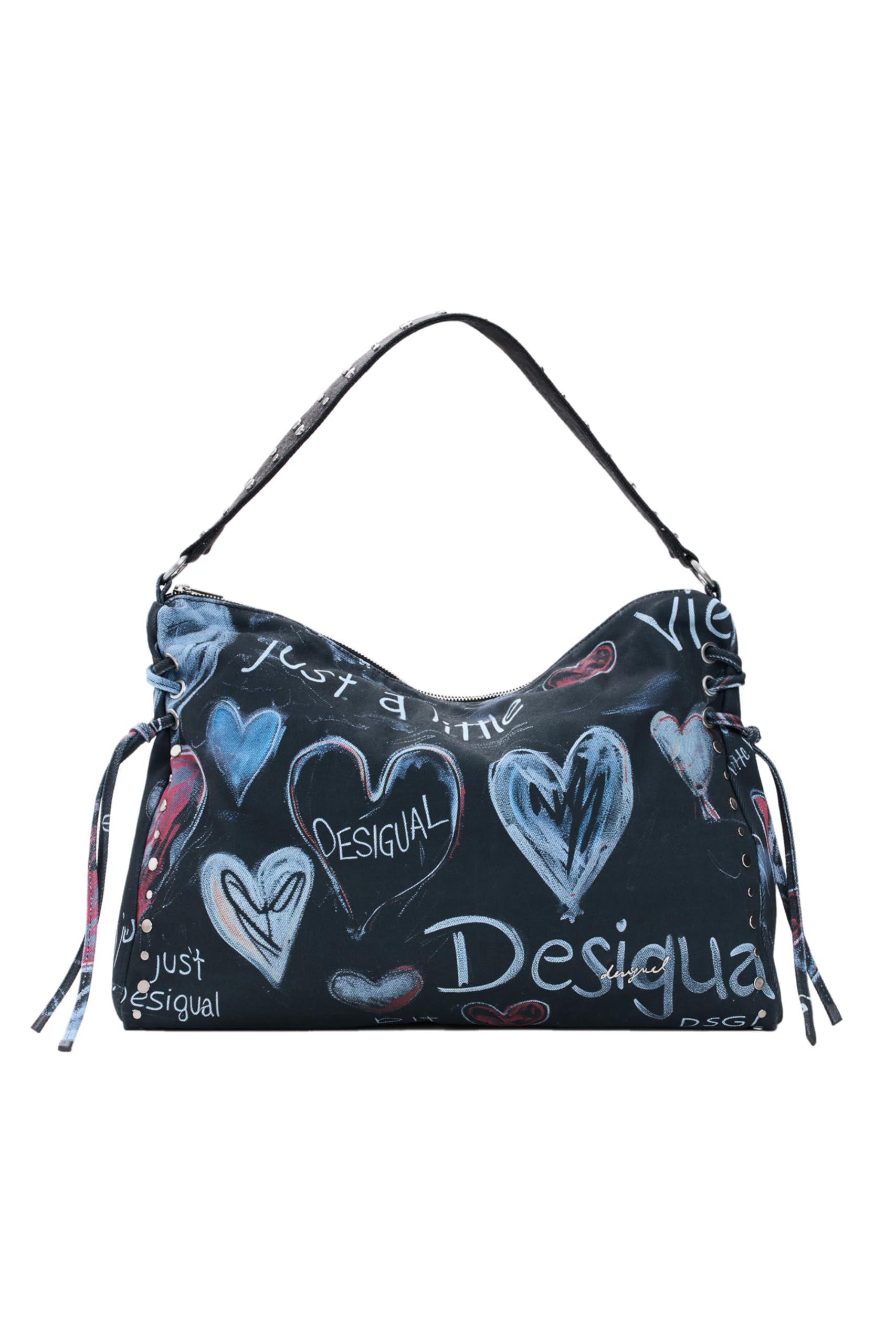 Desigual borsa a tracolla Stacatto Leiria Shoulder Bag Tutti Fruti grigio scuro