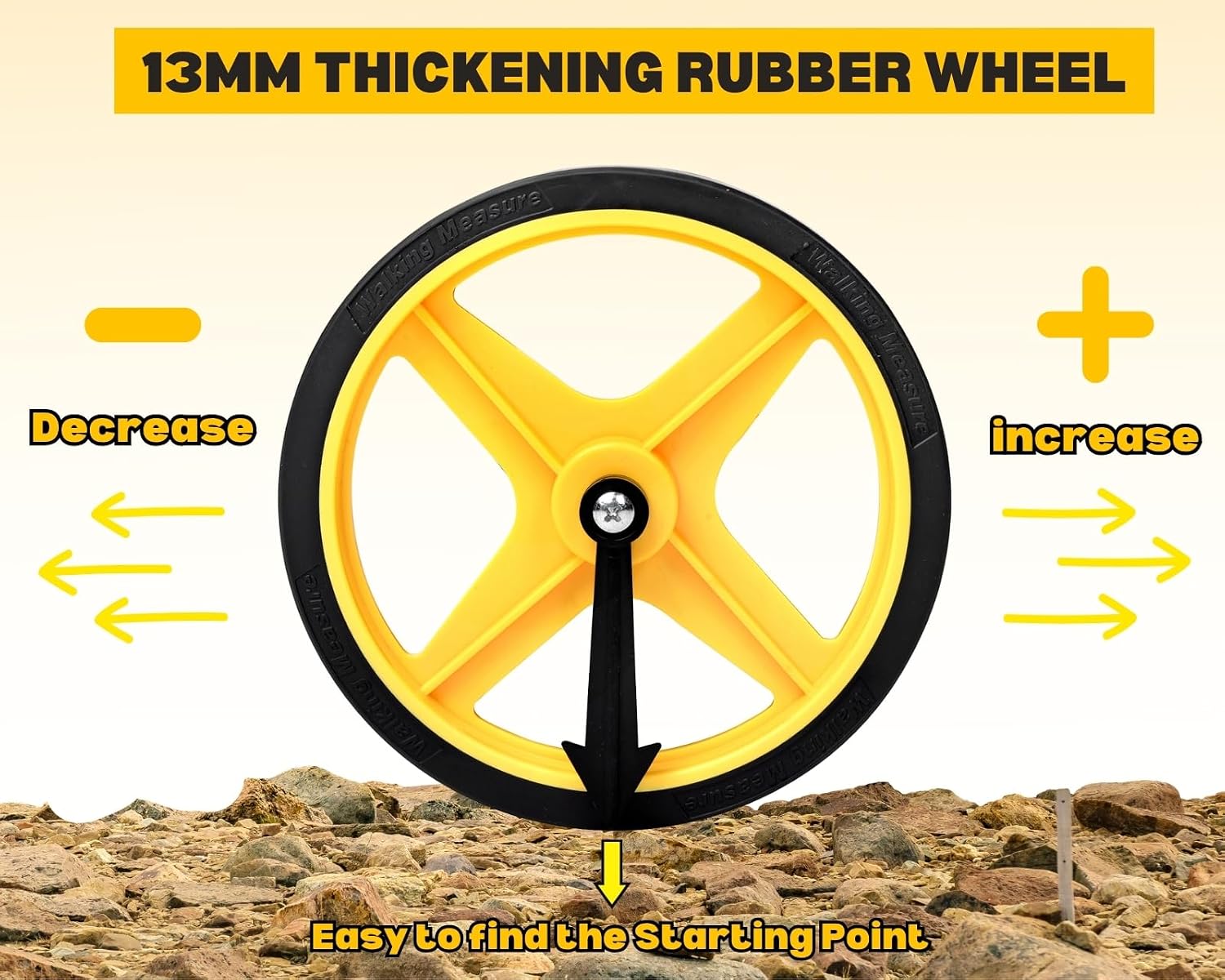 DS. DISTINCTIVE STYLE Measuring Wheel in Meters with Telescopic Handle 6.3 Inch Rolling Measuring Wheel Metric Units [Up to 10,000m] Wheel Measuring Tool for Indoor Outdoor Use