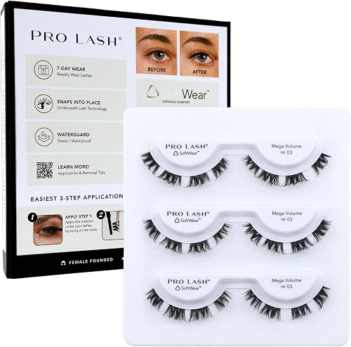 Pro Lash SoftWear Lash Clusters, Mega Volume No. 03 Black