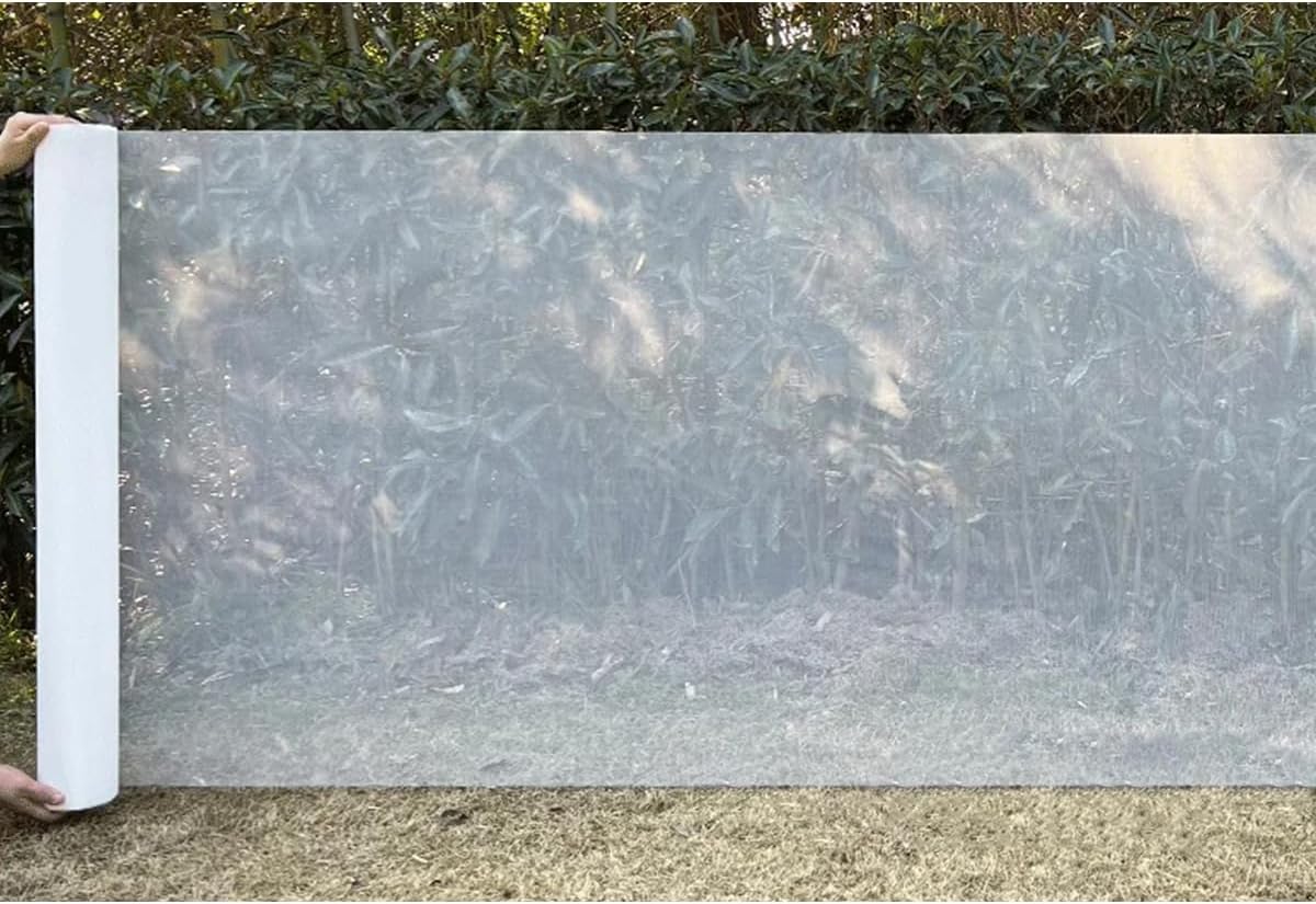 Windows and Door Screen Mesh Replacement, 59 x 236.2 Inch Cuttable DIY Adjustable Nylon Netting Roll for Patio, Porch, Sliding Doors, White