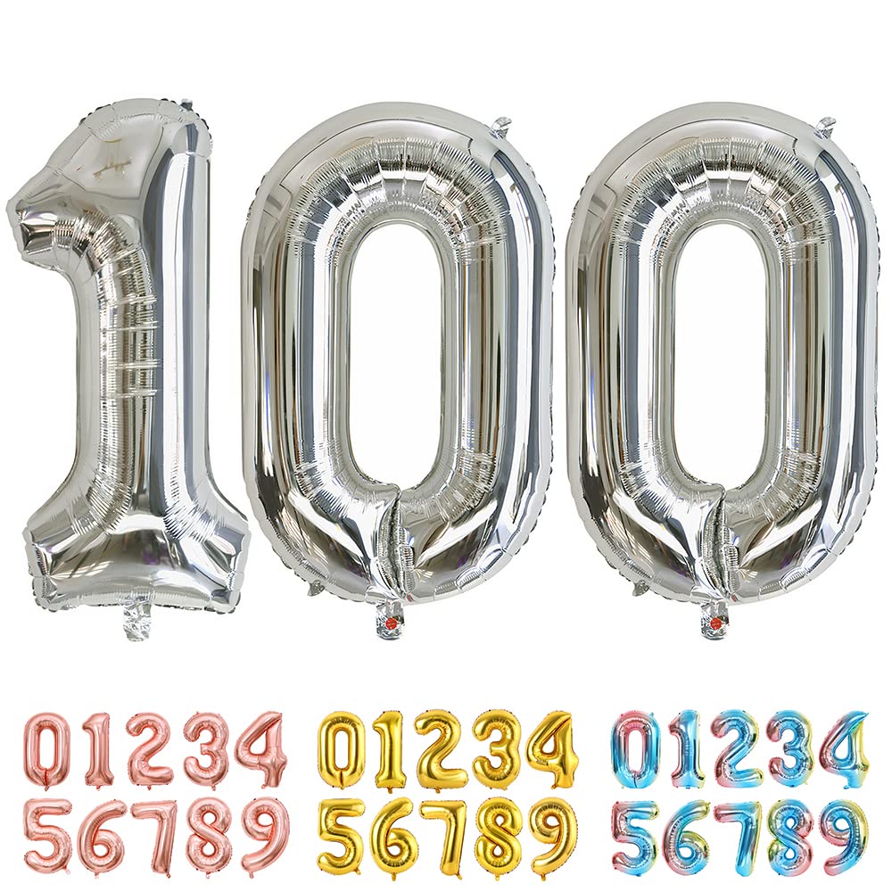 Foil Globo Número 5 Azul 40" (101cm), Inflable Helio o aire, Gigante Numeros 0-9, 10-19, 20-29, 30-100, Grande Globos Decoración para La Boda Aniversario y Cumpleaños Fiestas — view 665