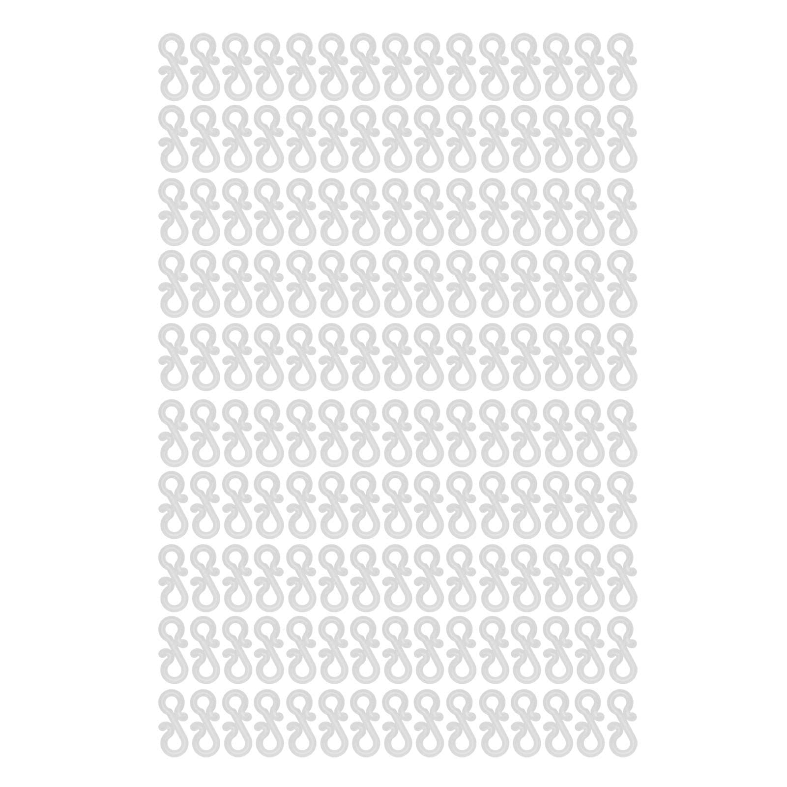 150Pcs S Shaped Hooks Durable Plastic Dual Ends S Hooks Hanging Safety Buckle for Closet Multipurpose Christmas Light Clips for Party Lights Decoration Small S Hooks Hanger for Hanging Plants(White)