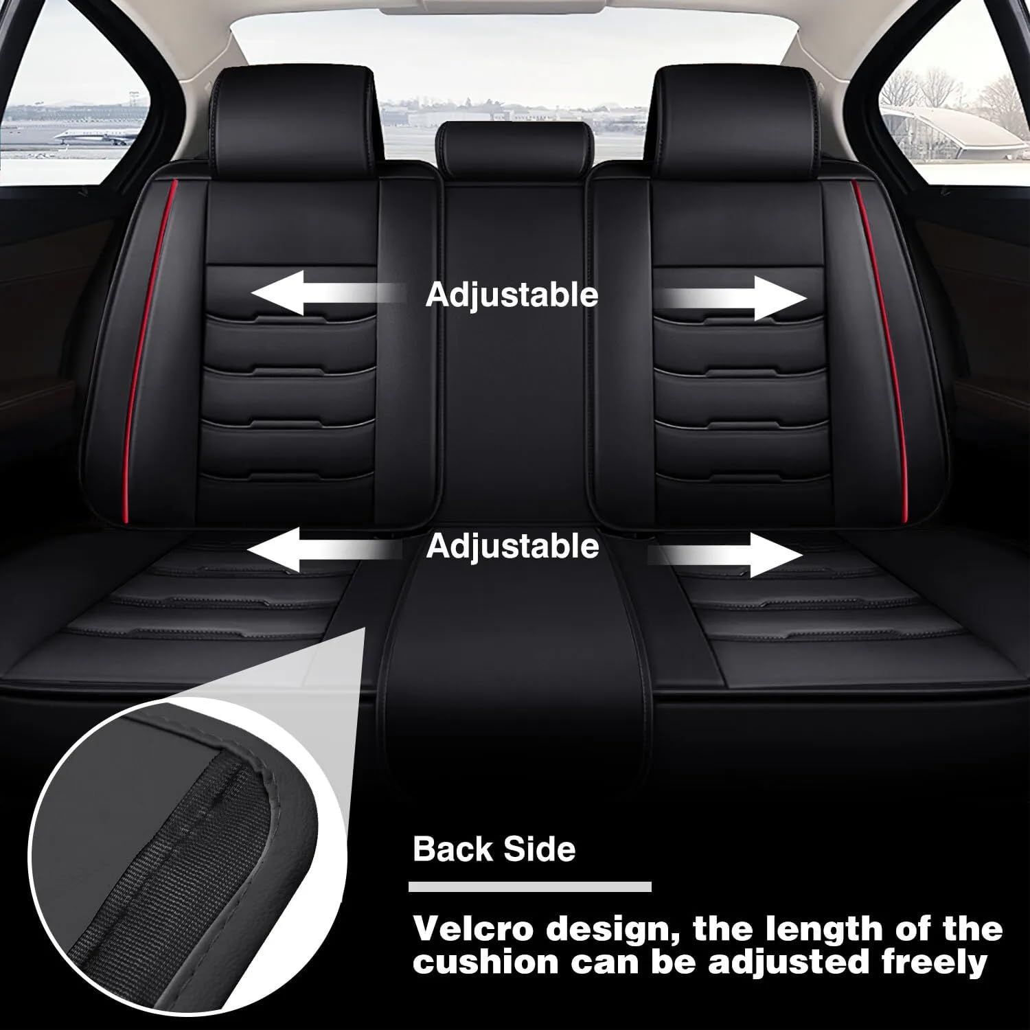 Auto Sitzbezüge Set Autositzbezüge für Hyundai Tucson 2015-2017 2018 2019 2020 2021 2022 2023 2024 2025, Vorne Und Hinten Leder Auto-Schonbezüge Wasserdicht Sitzschoner Zubehör,Coffee