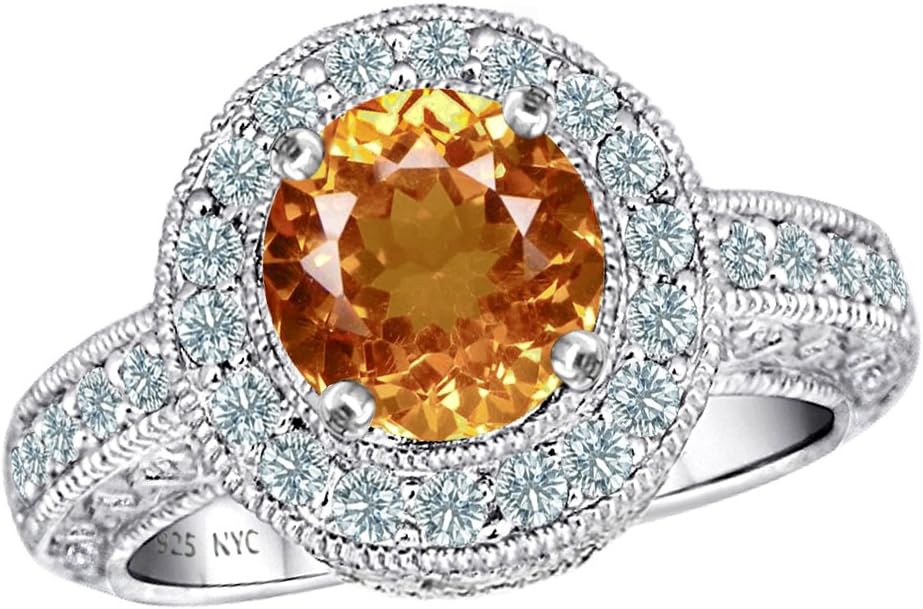 Star K 7mm Round, Vintage Antique Design Ring