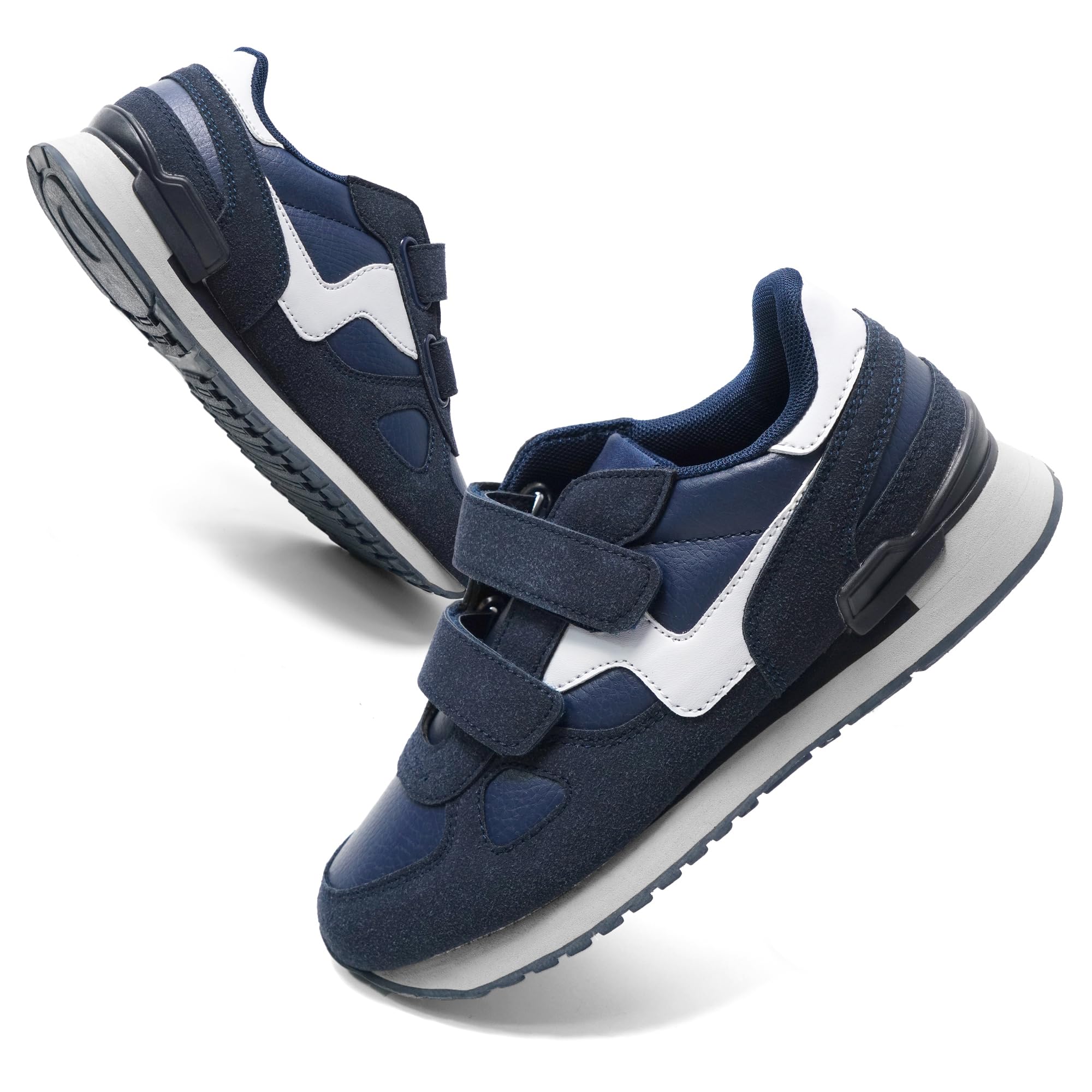 JOMIX Scarpe Donna a Strappo Sneakers Uomo Casual da Ginnastica Tennis Fitness Camminata Passeggio in Pelle Sintetica