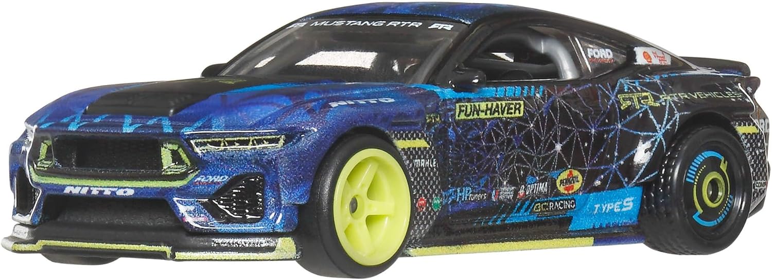 Hot Wheels Premium Car Culture 1:64 Scale Die-Cast 2024 Mustang RTR Spec 5-FD Collectible Vehicle with Real Riders Tires & Metal/Metal Body & Chassis