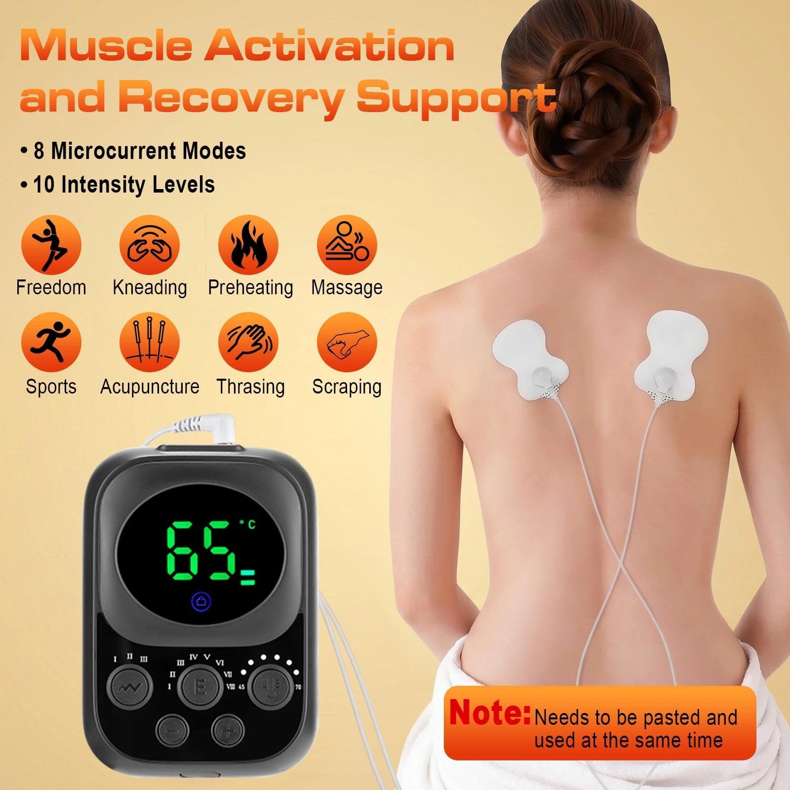 Schulter Massagegerät und Knie Massagegerät, 3-in-1 Kabellose Massagegerät