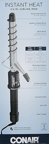 Miniatura 3 de Rizador eléctrico de calor instantáneo Conair 0.75 pulgadas