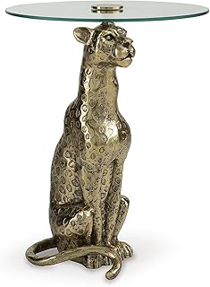 Signature Design by Ashley Vallain Industrial Glass Tabletop Accent Tabl...