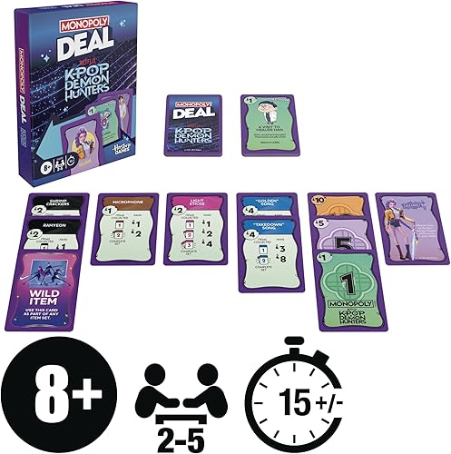 Miniatura 2 de Oferta de monopolio juego de cartas Kpop Demon Hunters  Juegos familiares para niños, preadolescentes, adolescentes y adultos  2-5 jugadores  15