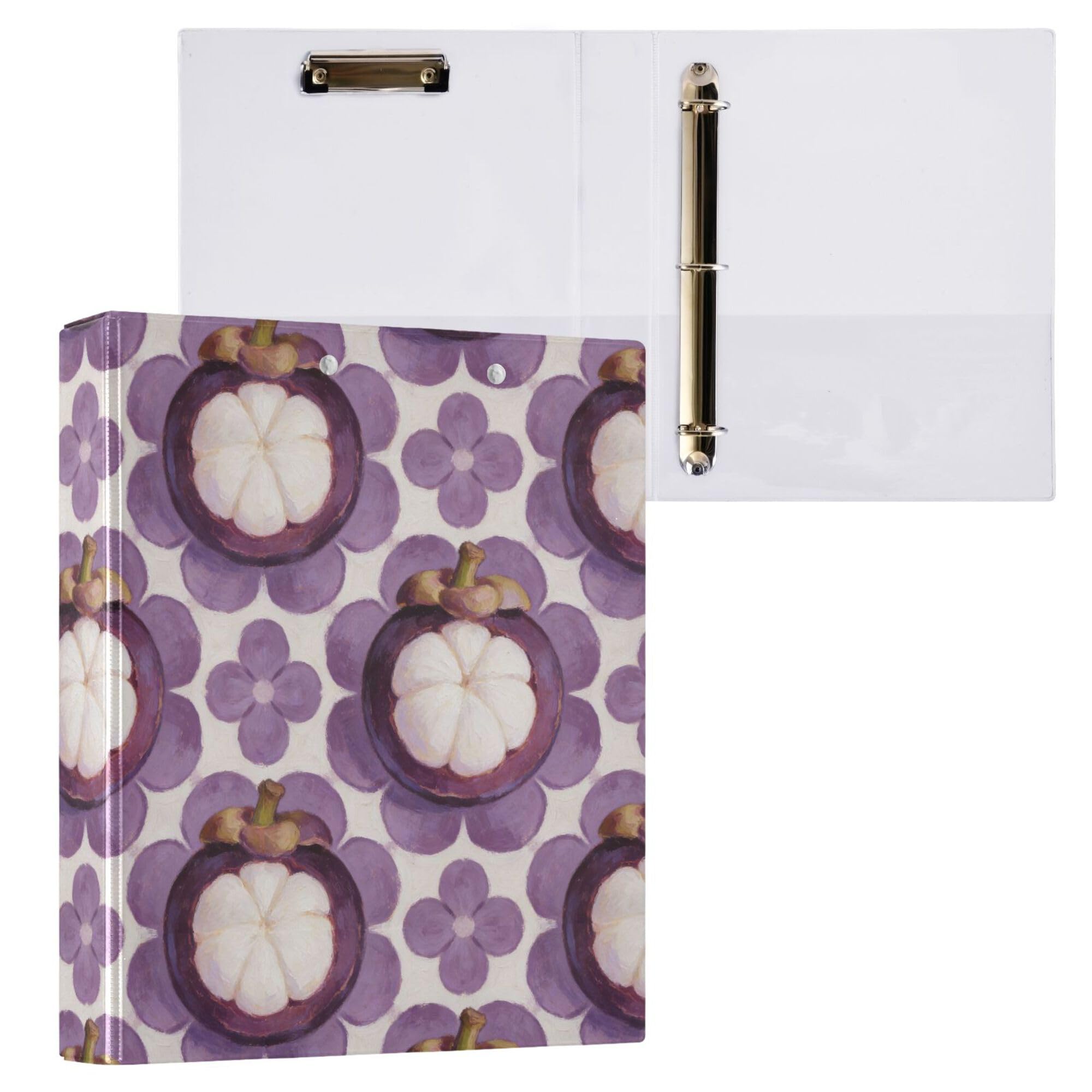 Raccoglitore ad anelli rotondi da 12,7 cm con tasche interne, confezione da 1/2 raccoglitori per studenti universitari con copertina rigida