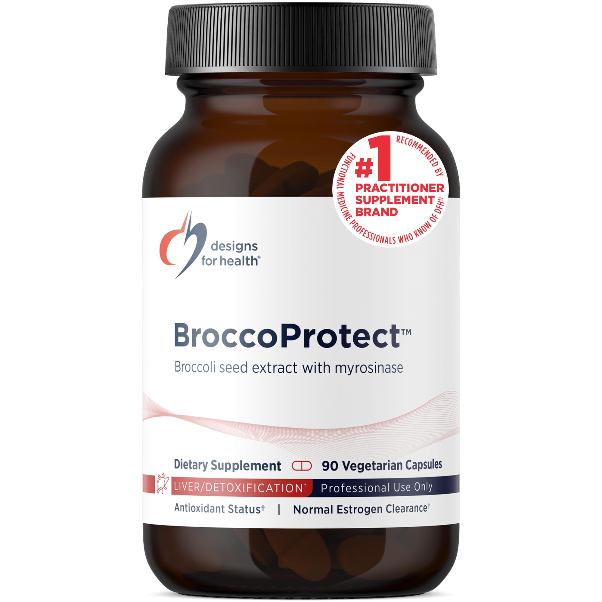 Designs for Health Broccoli Sprout Capsules - BroccoProtect Seeds + Sprout Extract Supplement with Sulforaphane + Myrosinase Enzyme to Optimize Bioavailability (90 Capsules)