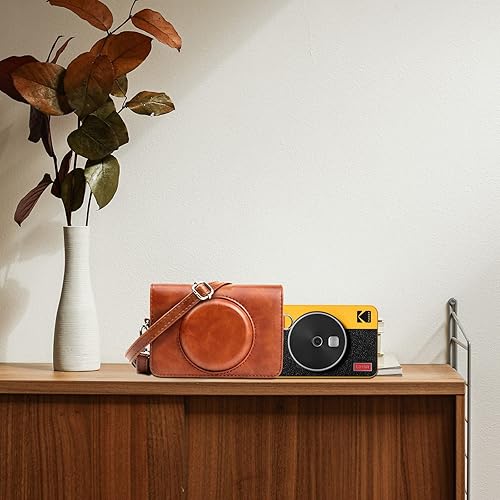 Miniatura 7 de Rieibi Kodak Mini Shot 2 Retro - Funda protectora de piel sintética para versión anterior Kodak Mini Shot 2 Retro 2 en 1 C210R, impresora