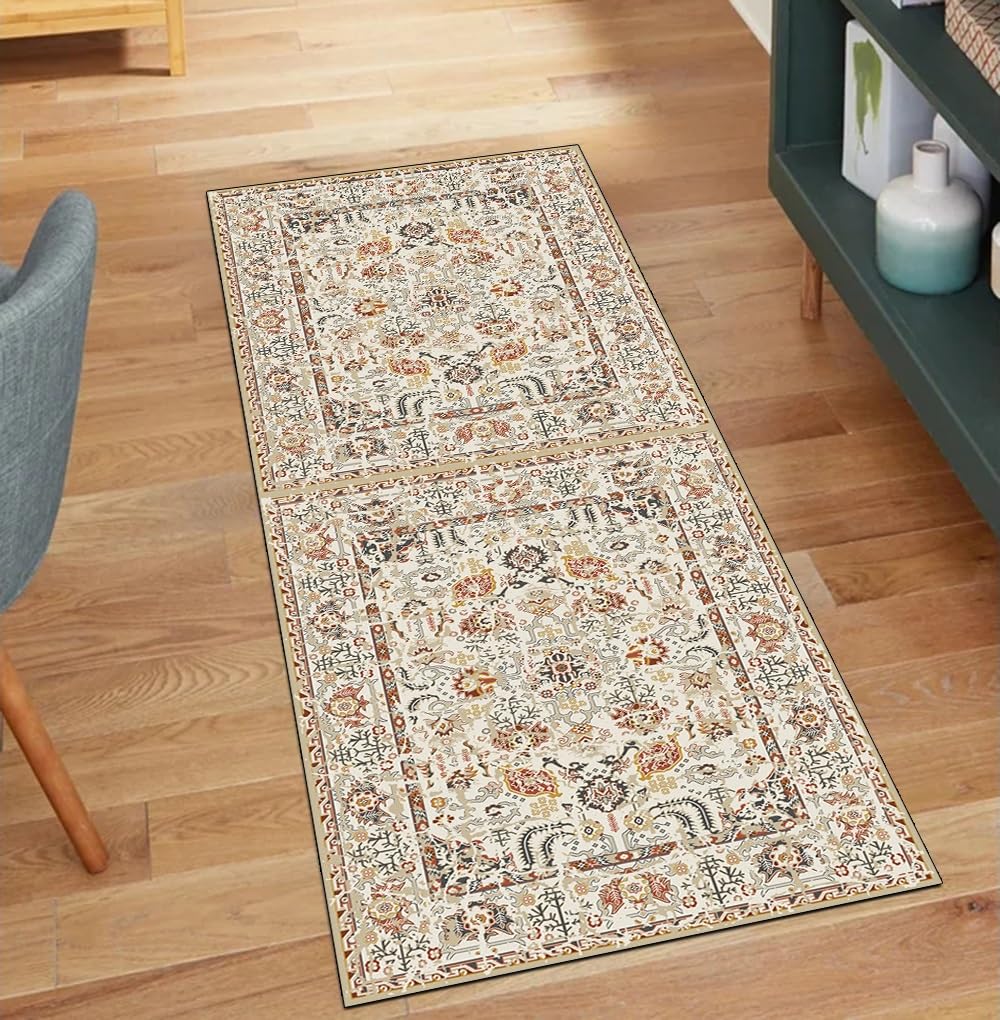 Alfombra de estilo bohemio para pasillos largos y cocinas acogedoras