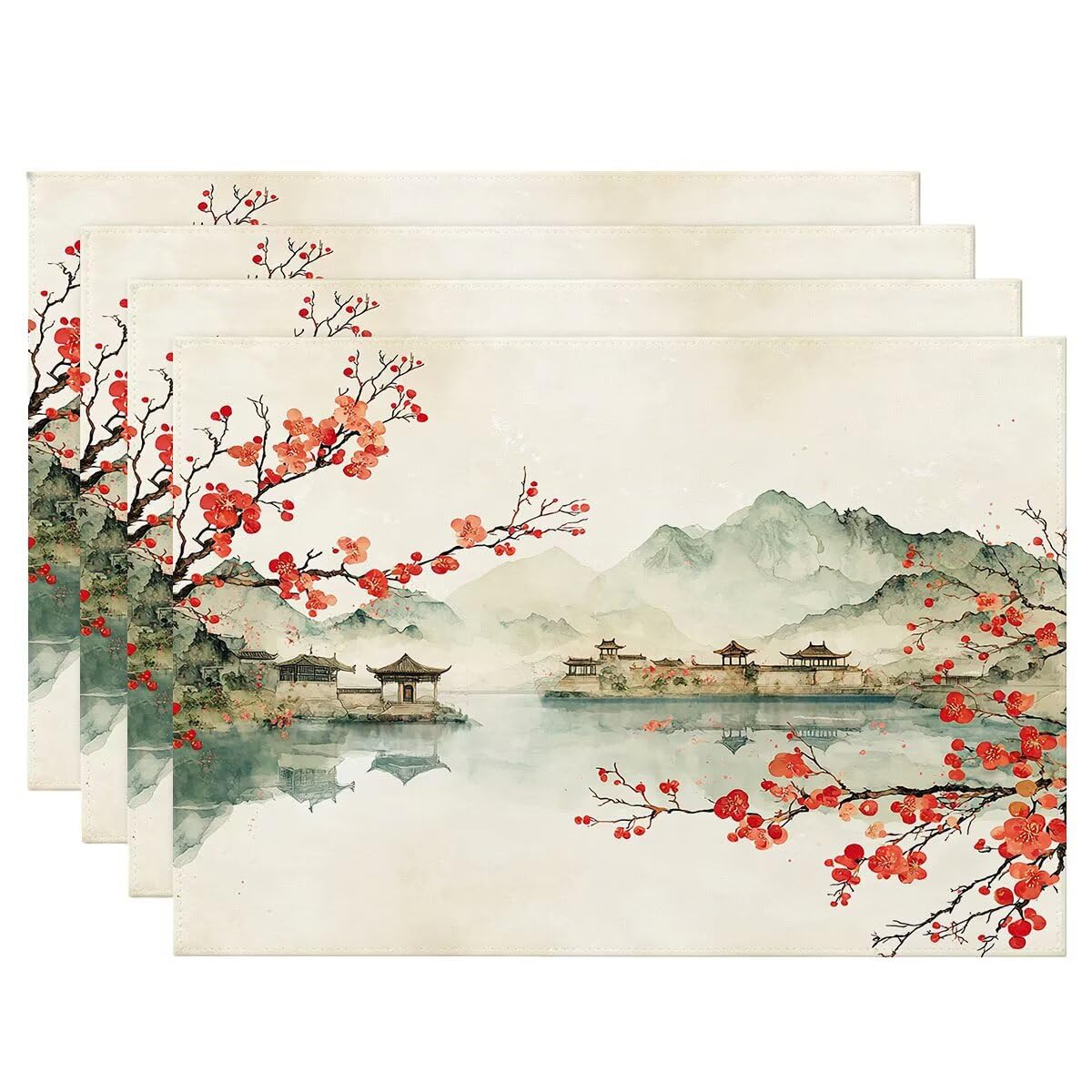 Set de table paysage rétro pour embellir votre petit déjeuner en famille