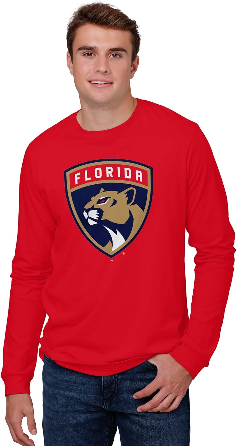 FOCO NHL Mens NHL Primary Team Logo Long Sleeve T-Shirt