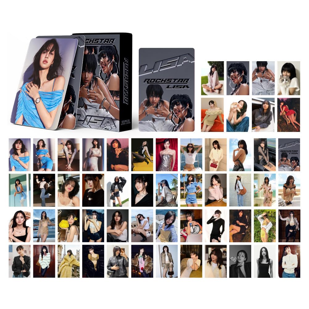 LISA Photocards 55 Pcs 'ROCKSTAR' New Album New Song 'I SWAY