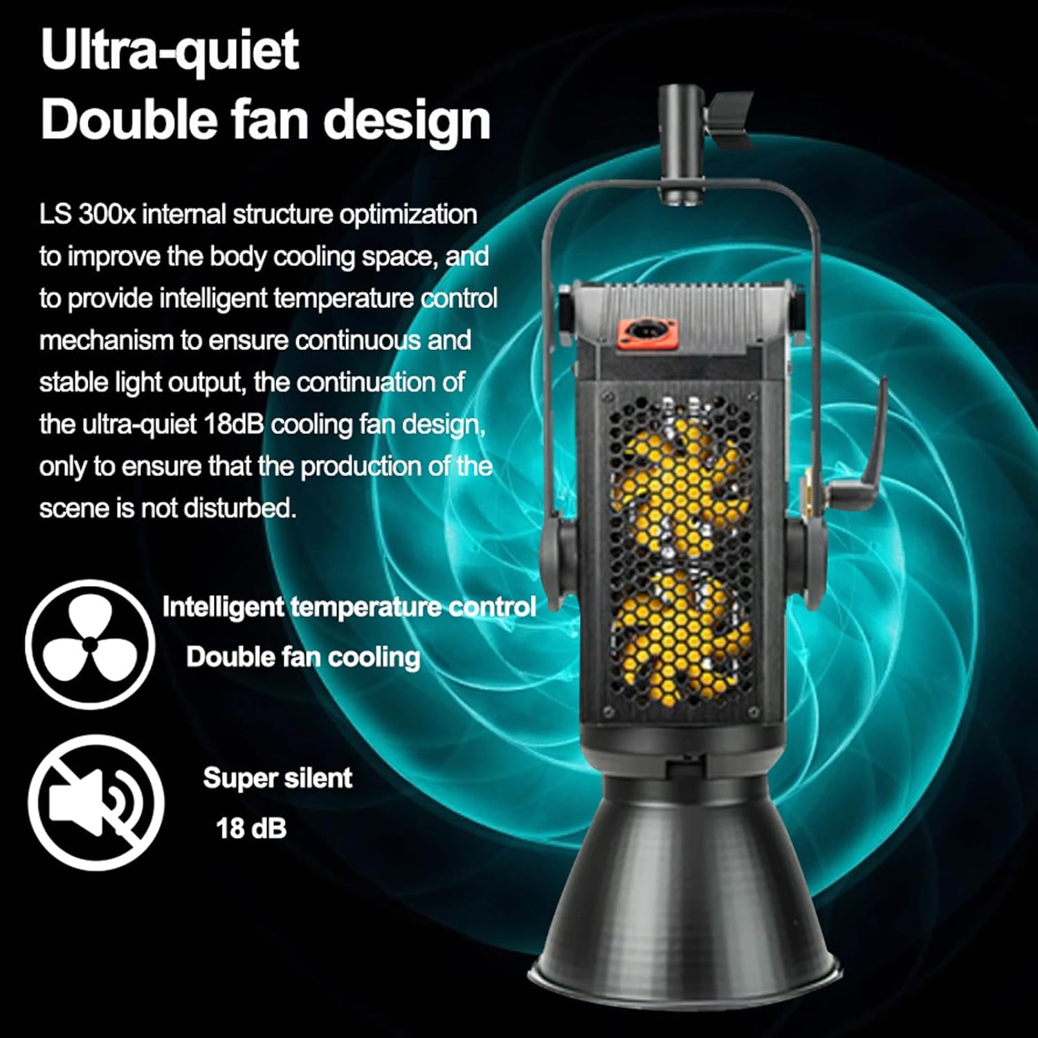 Aputure LS 300X Control Box with Dual Fan Design