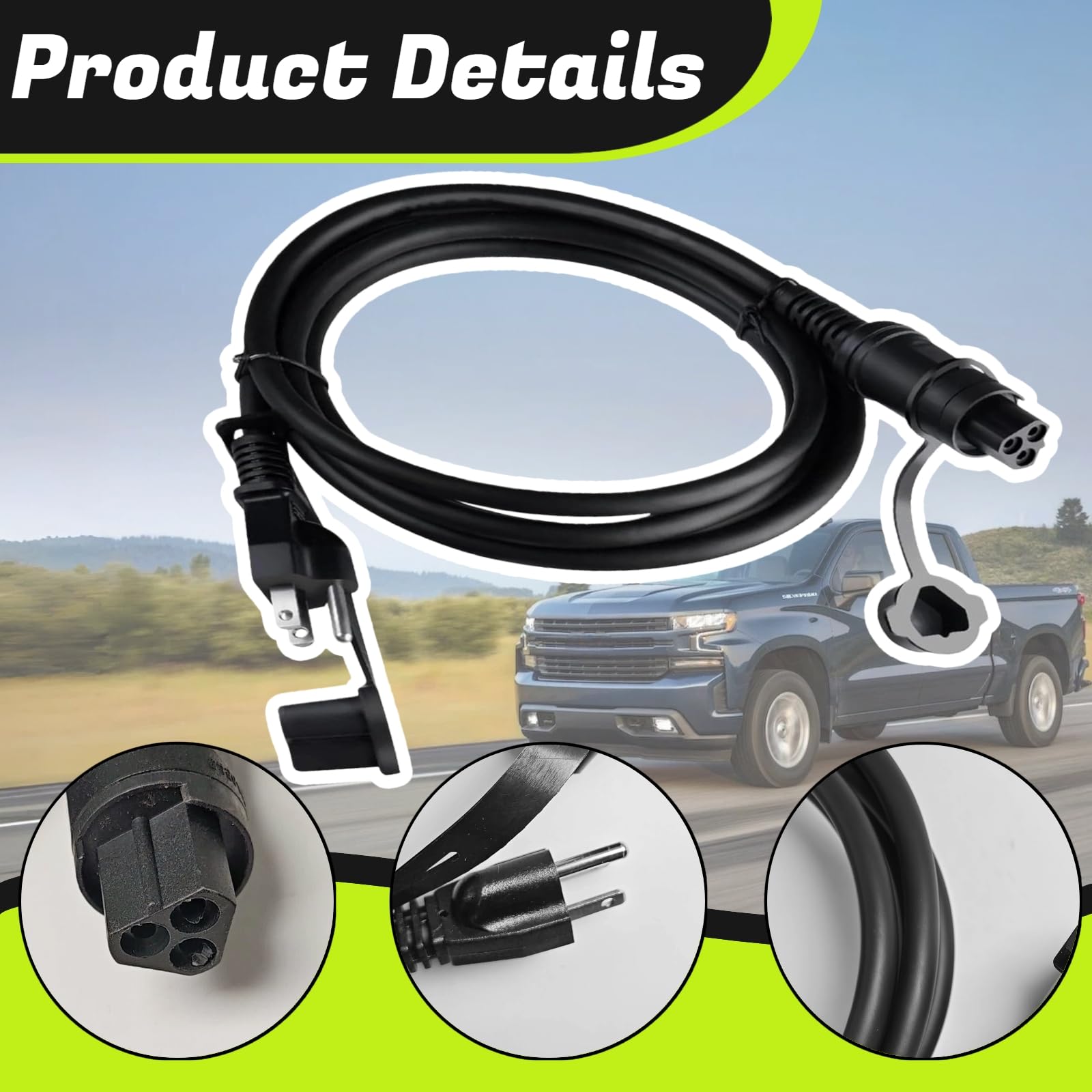 84564686 - Cable de extensión para calentador de refrigerante de bloque de motor para Chevrolet Silverado 1500/LD/LTD 2020-2024 y Silverado 2500/3500 HD Duramax Trucks para GMC Sierra Yukon Buick