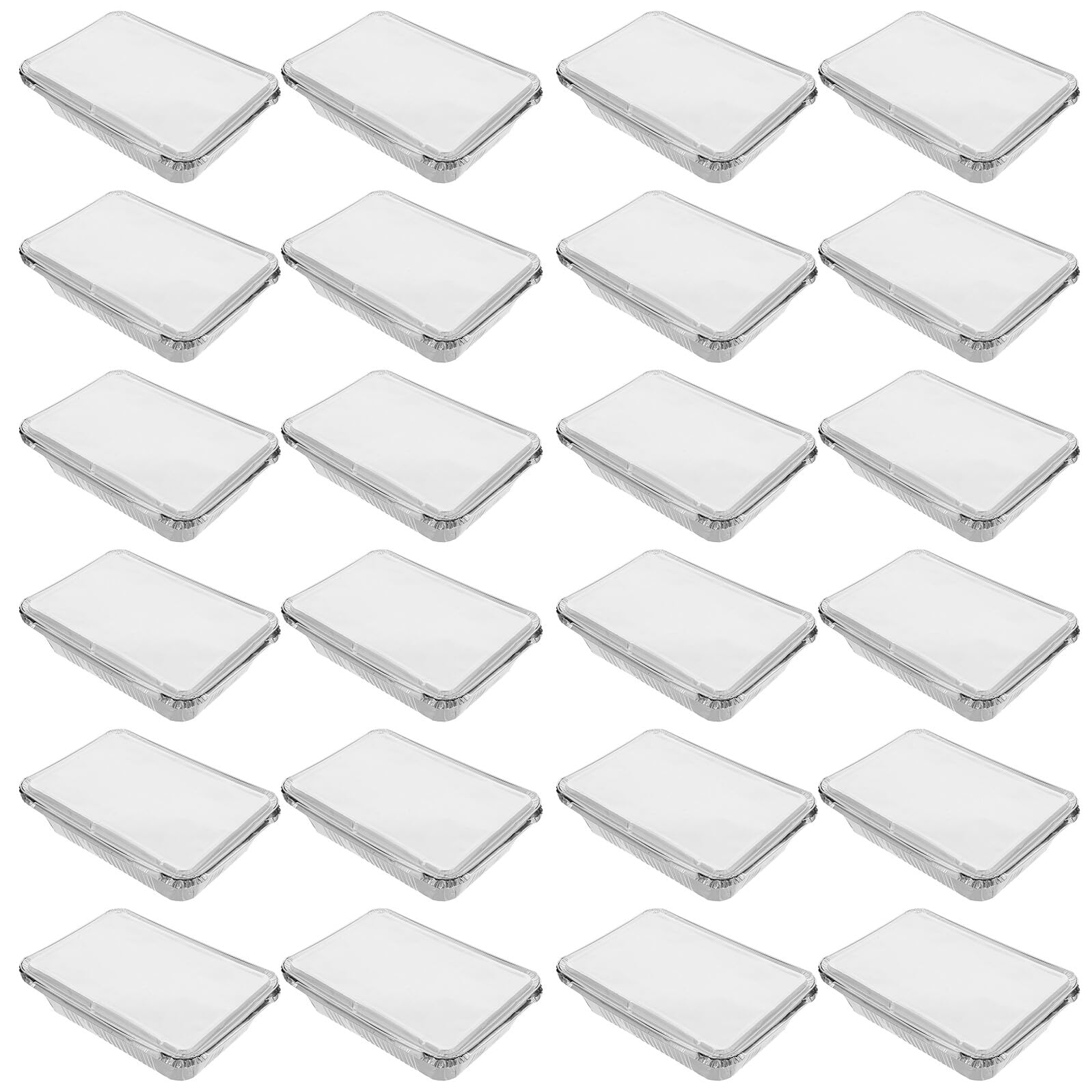 Bandejas de aluminio para barbacoa y eventos familiares Healeved de 1000ml con tapas herméticas
