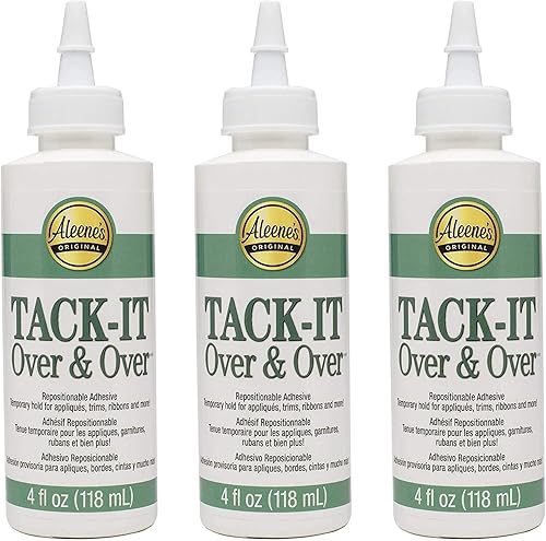Aleene's Adhesives Bulk Buy Duncan Crafts Tack It Over - Pegamento líquido de 4 onzas 29-2 (paquete de 3)