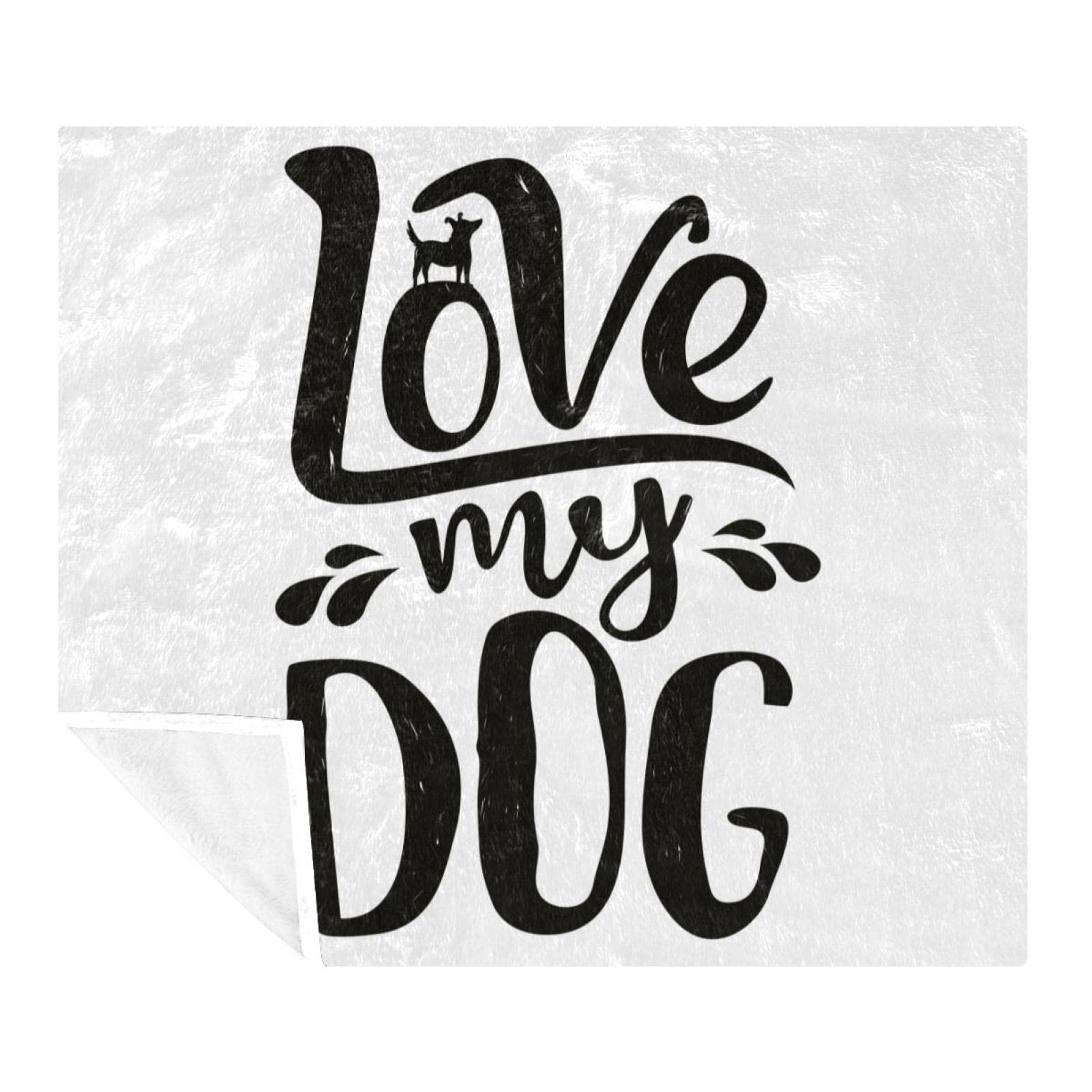 Couverture douce polaire Lovw My Dog 150x130 pour vos soirées canapé et moments cocooning