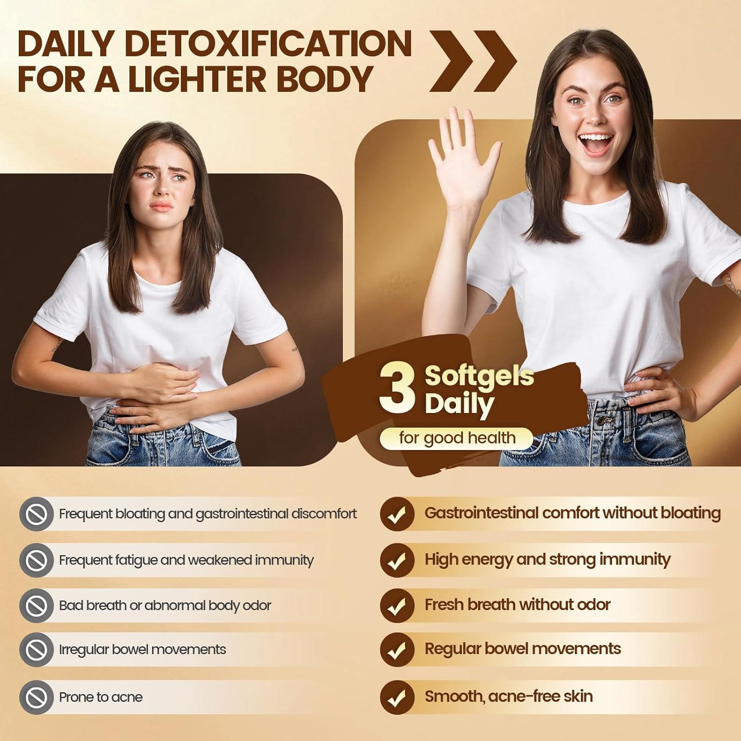 18-in-1 Black Walnut Wormwood Cleanse for Humans, 80 Day Supply, 6600mg Serving, Rapid Gut Cleanse & Digestive Health with Clove, Garlic, Turmeric, Pumpkin Seed, Oregano, Berberine & More 240 Softgels - Image 7