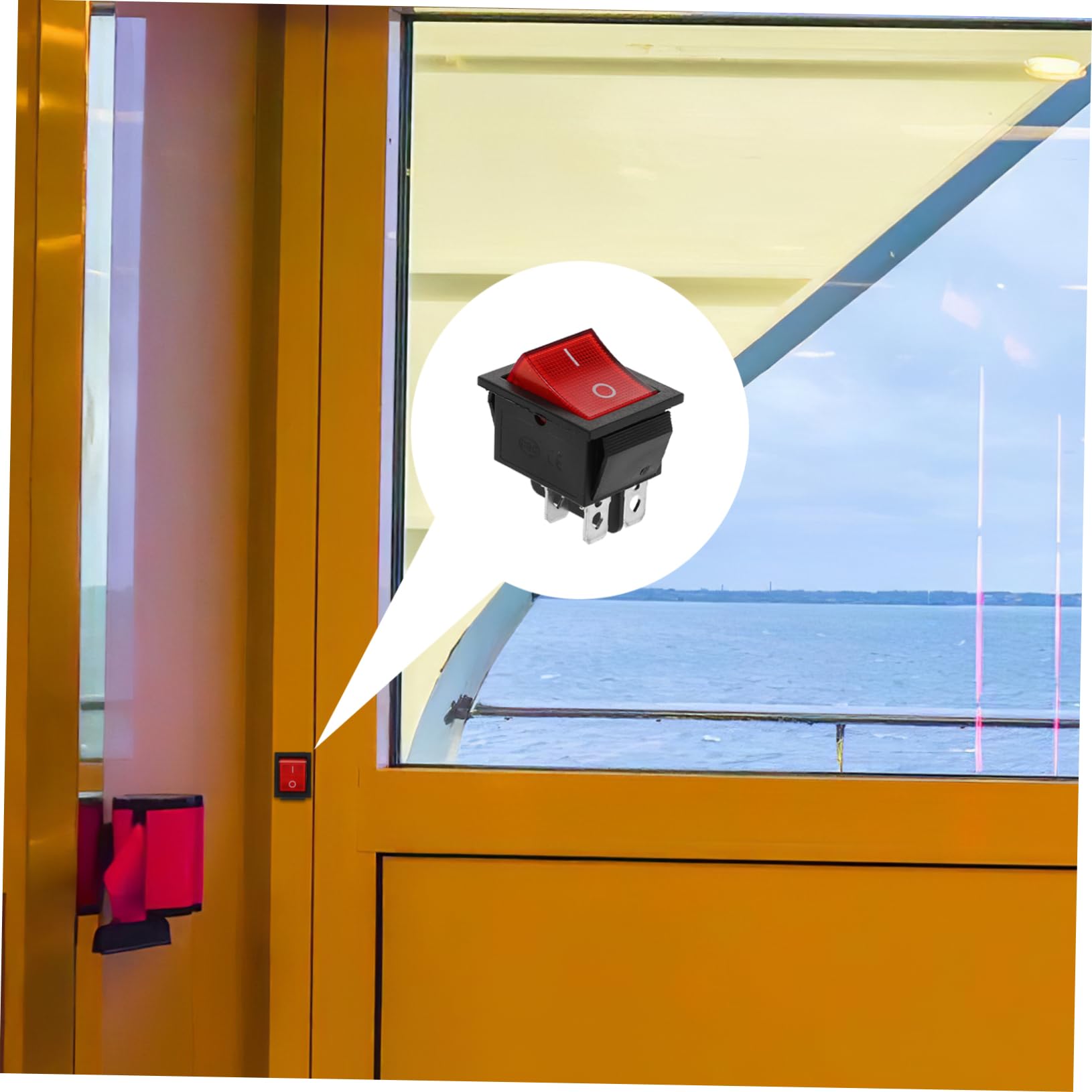 SOESFOUFU Switch for Boat Car 5pcs Industrial Toggle Switches on Off Power Led Indicator