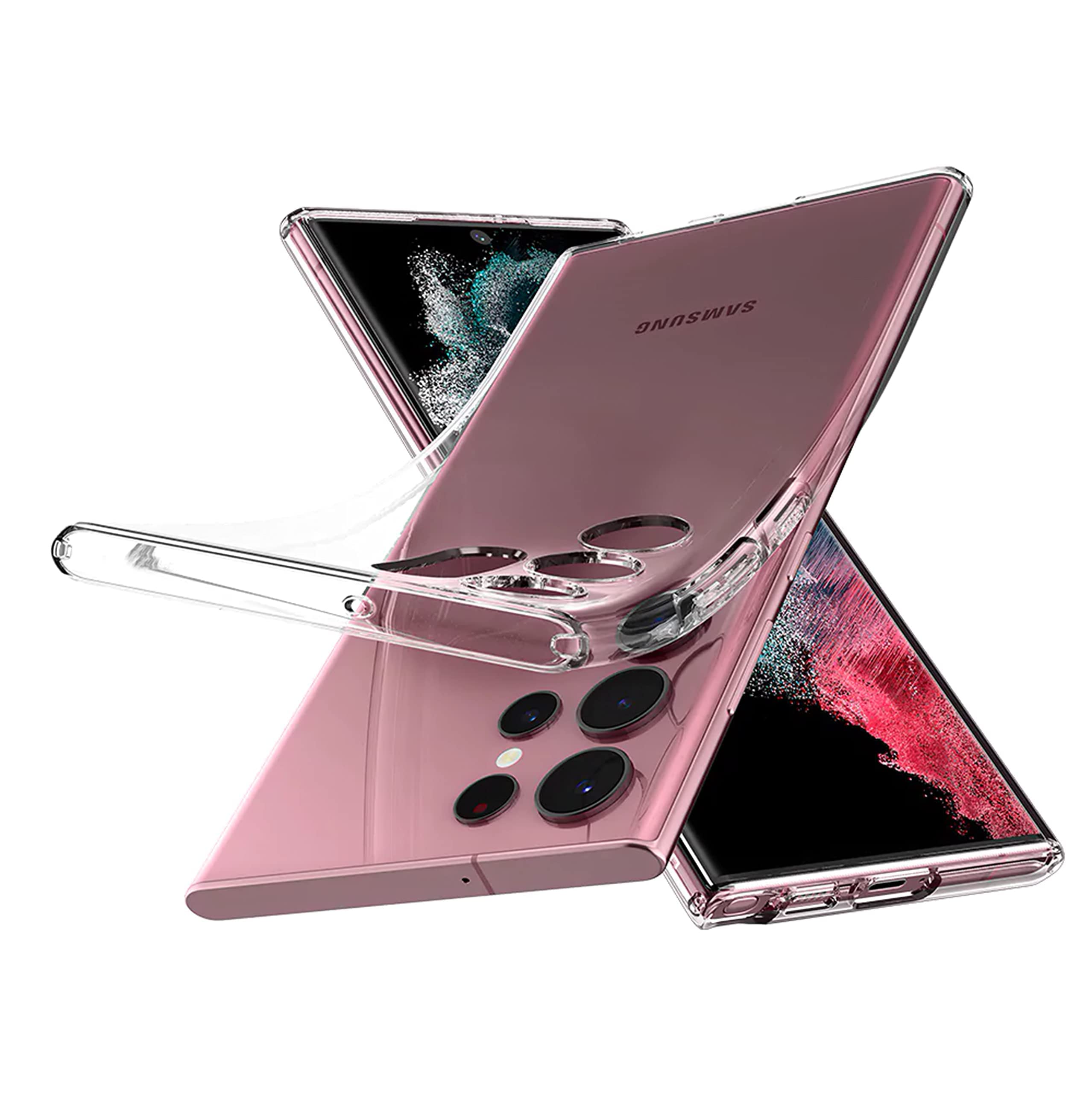 Silicon Case Compatible with Samsung Galaxy S23 Ultra, Shock-Proof Soft Gel Rubber Cover Camera Protection Case for Samsung Galaxy S23 Ultra (Clear)