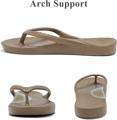 Women Arch Support Flip Flops Comfortable Orthotic Sandals for Plantar Fasciitis, Summer Beach Pool Thong Sandals Lightweight Casual Walking
