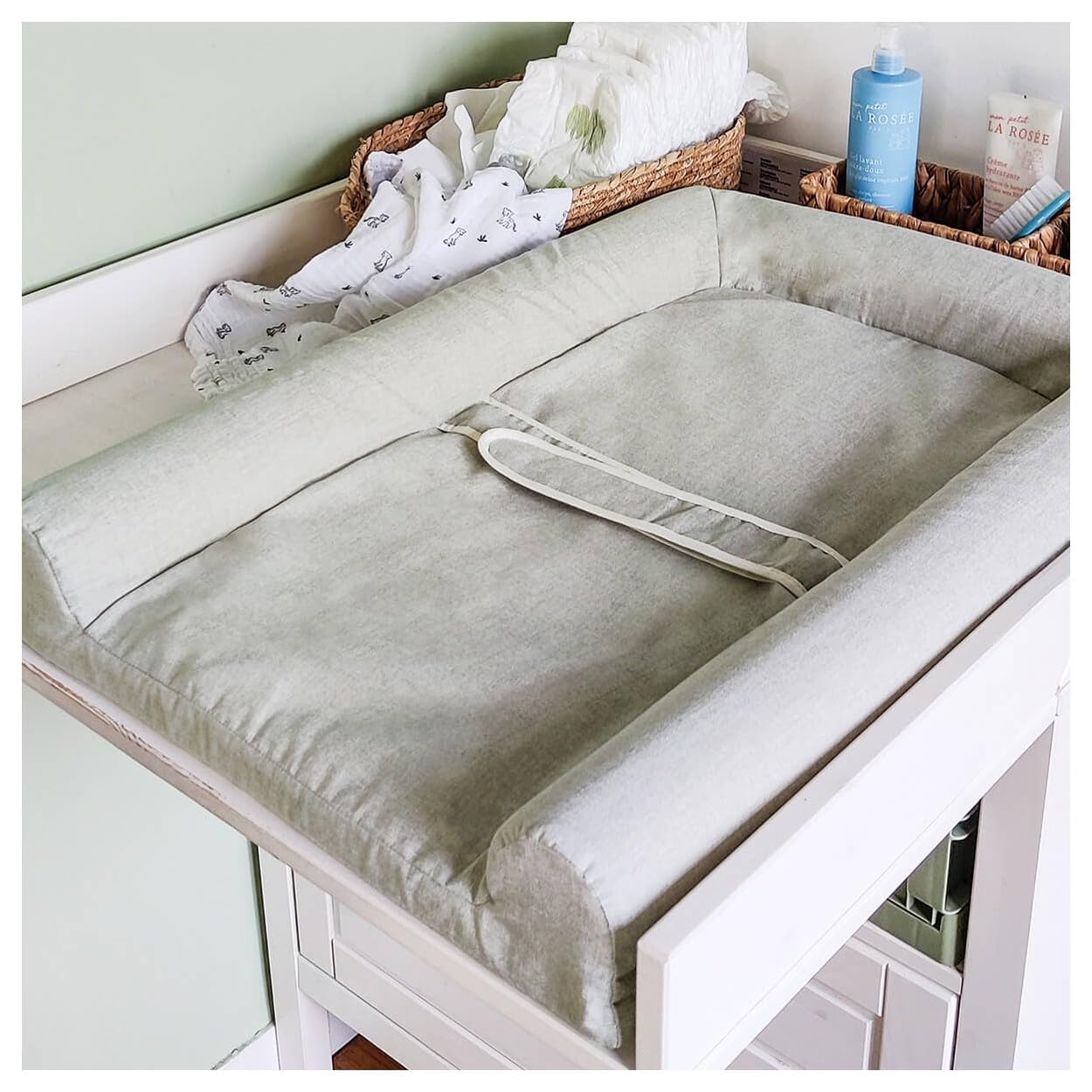 Matelas à langer Mat' Confort kaki chiné