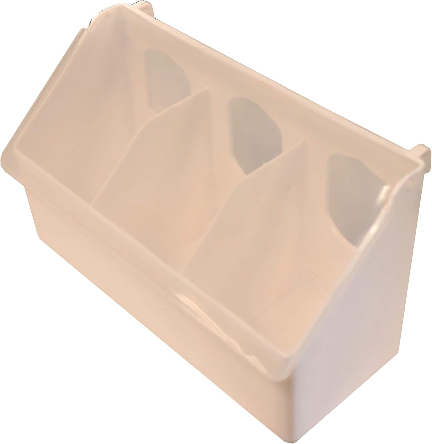 4 Pack of 3 Hole Plastic Quail Pigeon Dove Bird Outside of CAGE Mount FEEDERS