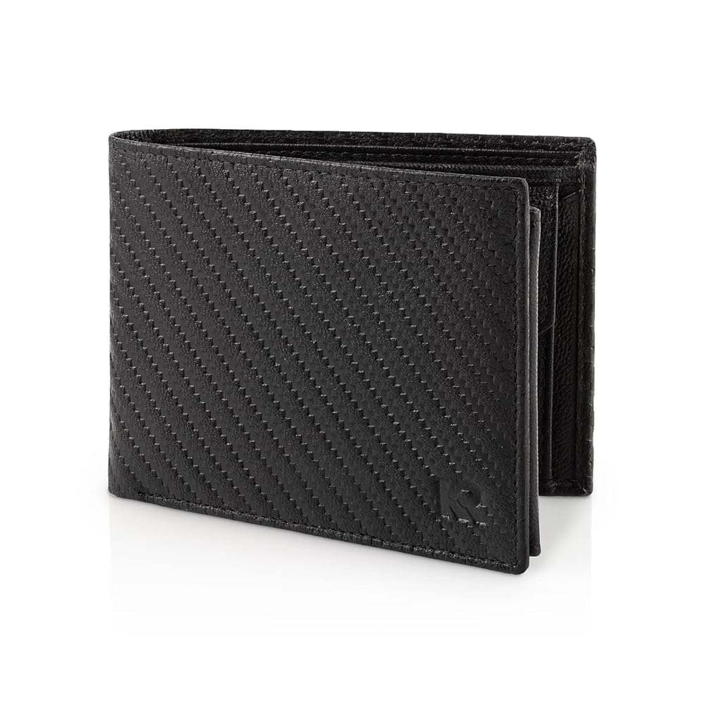 Amazon.com: KRONIFY Men's Leather Wallet | RFID Blocking