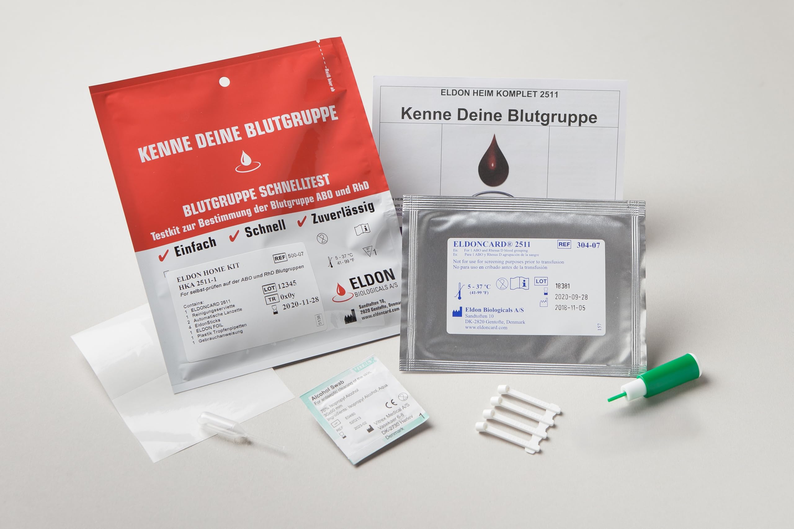 Kit de prueba rápida Eldon Card Home HKA 2511-1