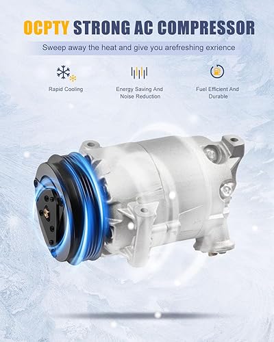 Miniatura 2 de OCPTY Compresor de CA para 2002-2013 para Chevy Cavalier Cobalt HHR Malibu para Pontiac G5 G6 para Pursuit for Sunfire para Saturn Aura Ion 2.0L