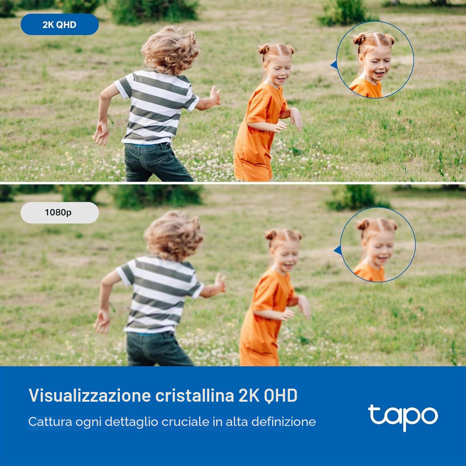 Tapo TP-Link C520WS, Telecamera di sicurezza Wi-Fi per esterni, definizione 4MP, visione notturna Starlight-Color, audio bidirezionale. Cloud Video Recording, Funziona con Alexa