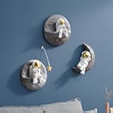 XGZY Astronaut Wall Sculptures - Bedroom decor for boys - 3PCS Set