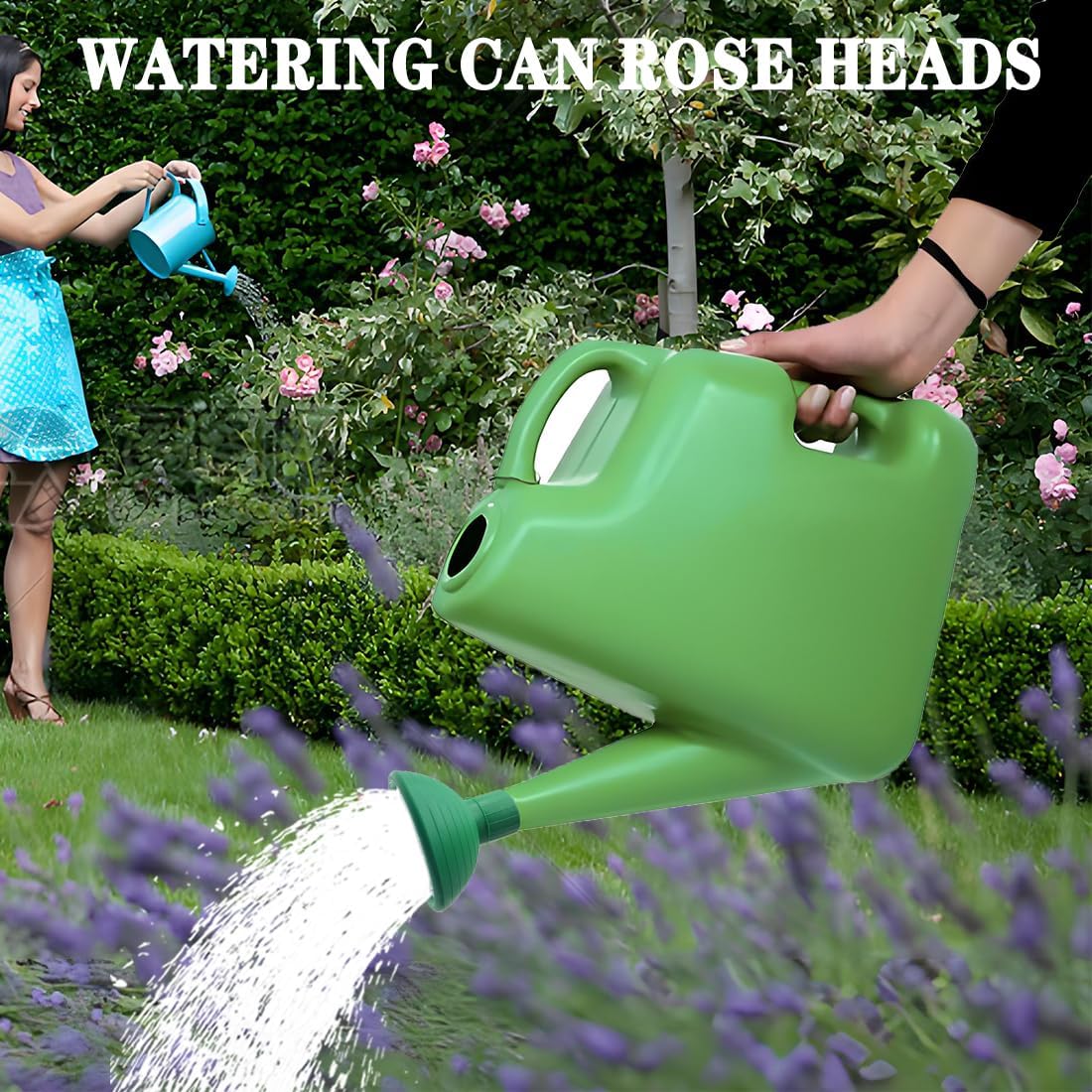 Watering Can Rose Head, Universal Water Sprinkler Sprayer,Garden Watering Can Replacement Nozzle for Watering Cans Garden Plants Indoor & Outdoor (Green-1Pcs) image 3