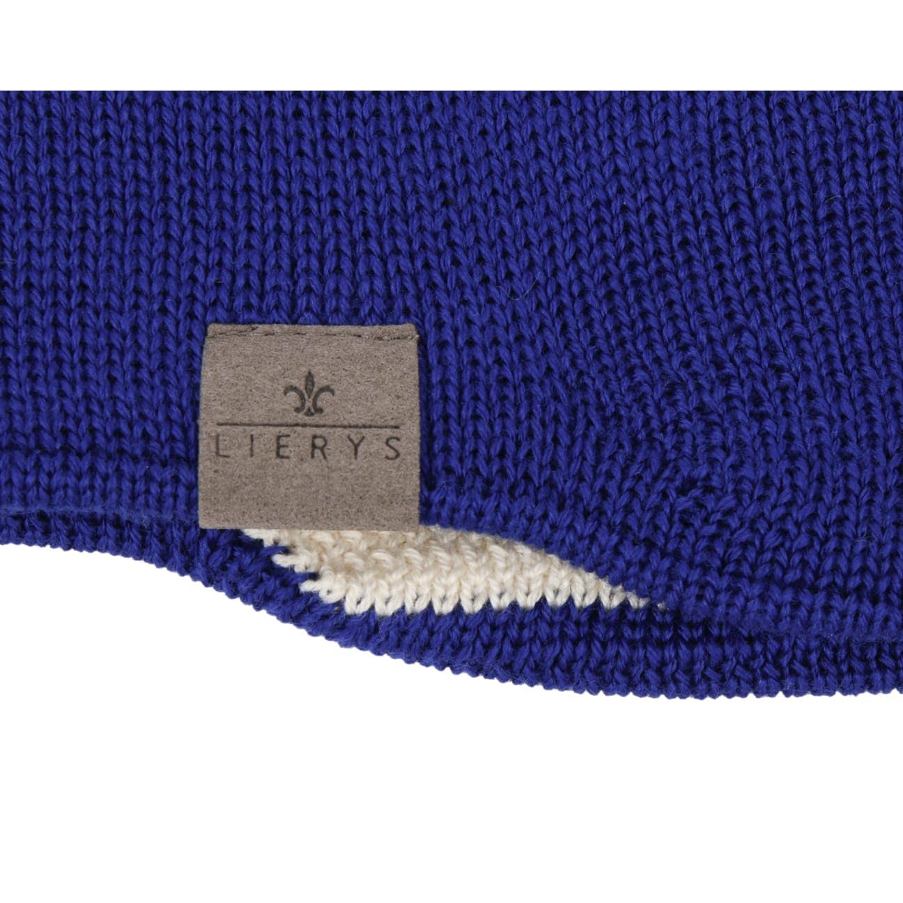 Lierys Cinta para la Cabeza Fine Merino Mujer/Hombre/Niños (Ancho 7,5-10 cm) - Fabricada en Alemania - Con lana merina - Orejeras forradas con algodón - Talla única (53-60 cm)