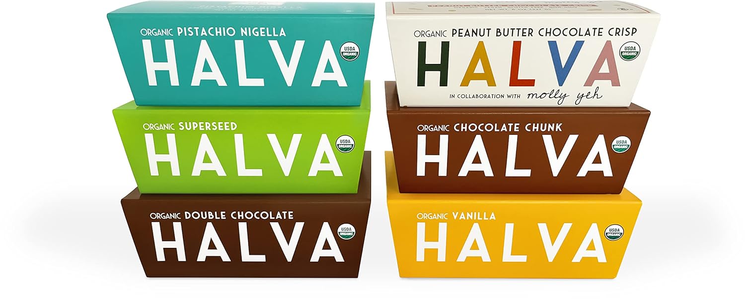 HEBEL & CO Mega Super Bundle | 6 different halvas | Certified USDA Organic, Gluten Free, Kosher & Vegan