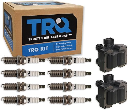 Miniatura 36 de TRQ Kit de bobina de encendido y bujía Iridium 12 piezas compatible con Ford Explorer 2020-2021 Police Interceptor Utility Lincoln Aviator con V6