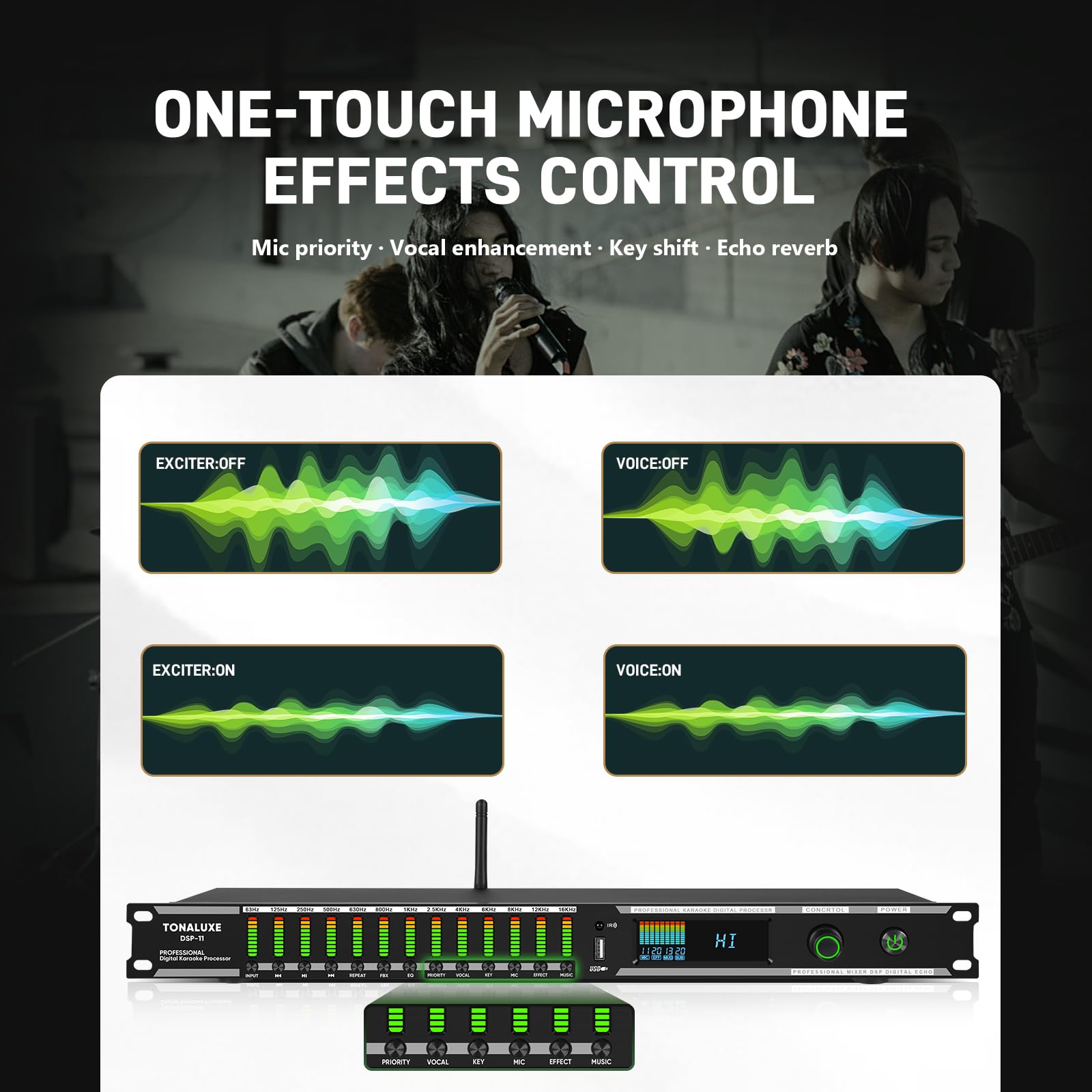 Amazon.com: Digital Karaoke Mixer Audio Processor System with DSP