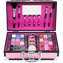 MYA Bon Voyage Pink Travel Makeup Case Complete Set
