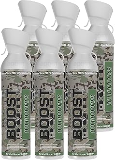 Large Outdoors Natural Aroma 10 Liter Canister | Respiratory Support for Aerobic Recovery, Altitude, Performance and Health (6 Pack)