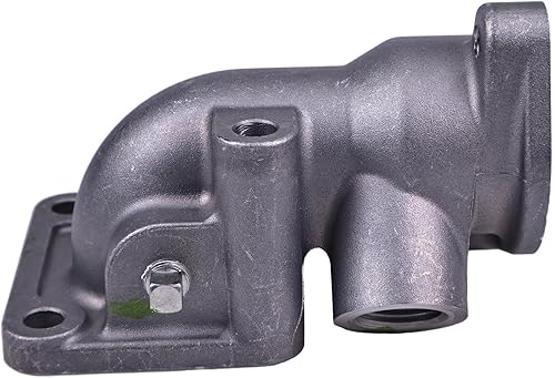 Miniatura 6 de FridayParts - Brida de termostato de carcasa inferior 6674167 19223-72705 compatible con motor Kubota V2203 V2003T Bobcat excavadora 325 328 331 334