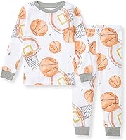 Vista 9 de Burt's Bees Baby Conjunto de Pijama de 2 Piezas para Niños con Camiseta de Manga Larga y Pantalones de Algodón Orgánico